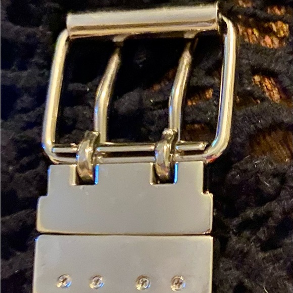 Reversible Silver and Black Leather Belt, with Turning Buckle 🩶🖤 - Picture 12 of 15